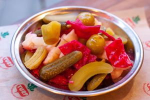 Home made pickles at TURP in Istanbul