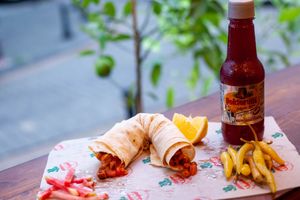 Vegan Tantuni Wrap at TURP in Istanbul
