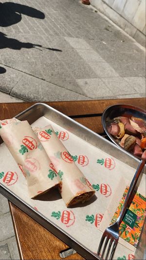 Vegan Hatay Döner Wrap at TURP in Istanbul