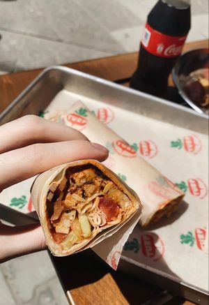 Vegan Döner Wrap at TURP in Istanbul