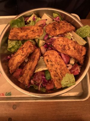 Donner bowl with salad at TURP in Istanbul