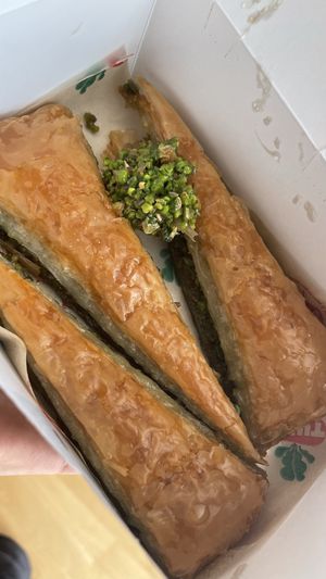 Pistachio baklava   at TURP in Istanbul