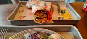 Vegan Hatay Döner Wrap at TURP in Istanbul