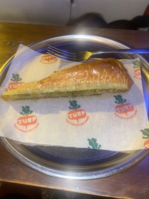 Pistachio baklava  at TURP in Istanbul