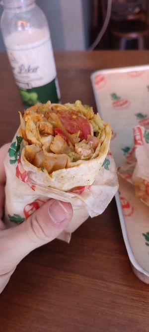 Fajita wrap with mint ayran at TURP in Istanbul