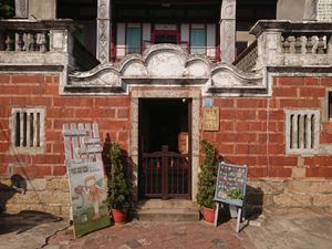 Inside is clean filled with artwork.   at Cocoya 可可亞手作廚房 in Kinmen