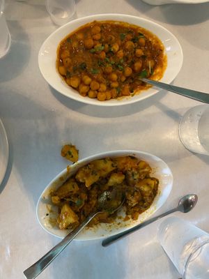 Aloo Goobi & Malala  at Discovery Indian Cuisine in Palm Harbor