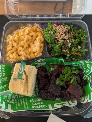 BBQ Platter at Karelyns Vegan Soul Café in Orlando