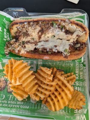 Philly Cheese Steak at Karelyns Vegan Soul Café in Orlando