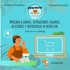 Primer restaurante y market veganos en Zipaquirá... Encuentra de lunes a viernes almuerzo casero del día y de lunes a sábado la carta especial, disfruta de sabores colombianos 100% veganos  at Awara Food and Love in Cundinamarca