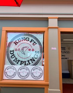 Outside Kung Fu Dumplings  at Kung Fu Dumplings in Provincetown