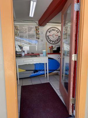 Ordering counter  at Kung Fu Dumplings in Provincetown