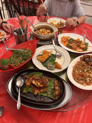   at Popular Vegetarian Restaurant in Kuching