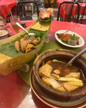   at Popular Vegetarian Restaurant in Kuching