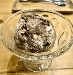 Chocolate coconut ice cream   at Vietnamese Foodies in Dubai