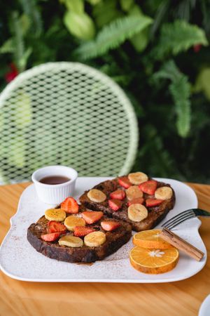 French toast  at Bosque Urbano in San Jose