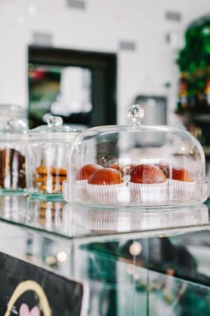 Red Velvet cupcakes 🤤 at Bosque Urbano in San Jose