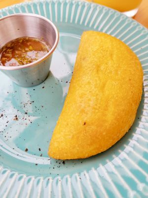 Empanada at Bosque Urbano in San Jose