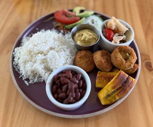 Flavors were nothing special. There was more rice than anything.  at Bosque Urbano in San Jose