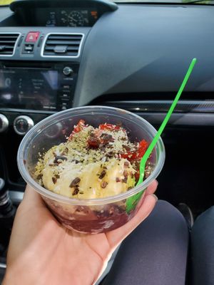 FooFoo bowl with fruit toppings at Foo Foo's in Wasilla