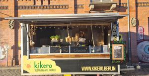 Food Stall at Kikero Vegan Falafel World in Berlin