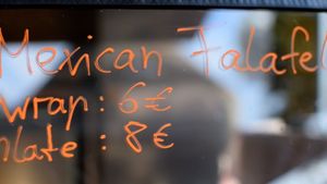 menu at Kikero Vegan Falafel World in Berlin