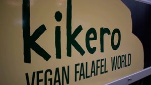 truck at Kikero Vegan Falafel World in Berlin