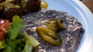 mexican falafel plate at Kikero Vegan Falafel World in Berlin