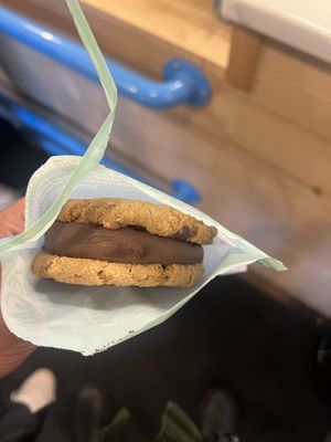 Vegan ice cream sandwich   at Wild Scoops - Benson Blvd in Anchorage