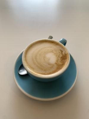 Café con leche de soja  at ONest in Vitoria Gasteiz