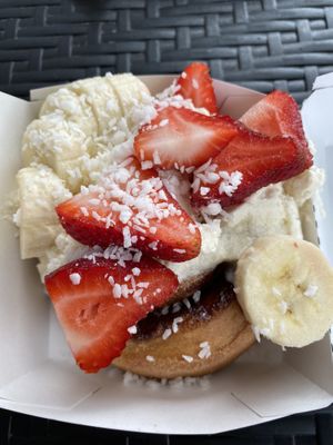 Tropical Bliss subbed with banana cream frosting!  at Cinnaholic in Wilmington