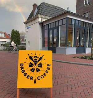 Building at Dagger Coffee in Utrecht