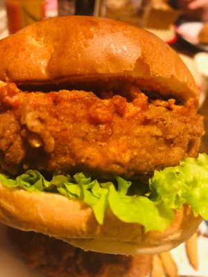 Buffalo burger at 13th Element in Nottingham