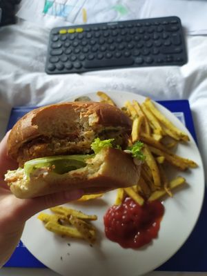 Lickin chicken burger at 13th Element in Nottingham