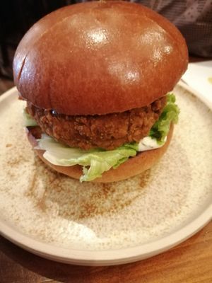 Frinkin chickin burger at 13th Element in Nottingham