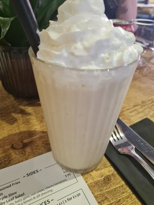 Vanilla milkshake at 13th Element in Nottingham