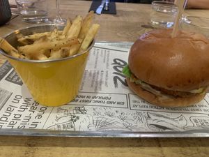 Chicken burger  at 13th Element in Nottingham