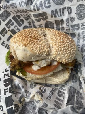 Vegan shawarma bagel #Veganuary at B Bagel in London