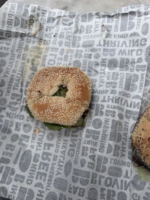 Aubergine heaven   at B Bagel in London