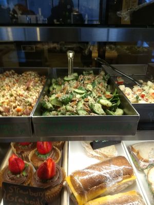 Vegan cucumber pineapple salad at The Coffee Factory in Muskegon