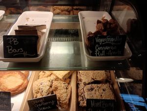 Vegan cinnamon pull aparts at The Coffee Factory in Muskegon