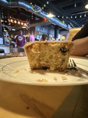 Lemon and blueberry pound cake. Was everything I’d hope it was going to bee  at The Coffee Factory in Muskegon