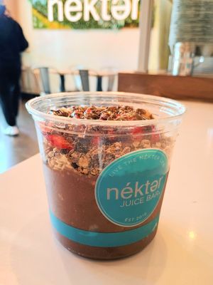 Chocolate bowl 🤎 at Nekter Juice Bar in Chandler