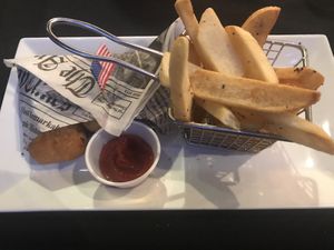 Vegan fish and chips at Craft 850 in Panama City Beach