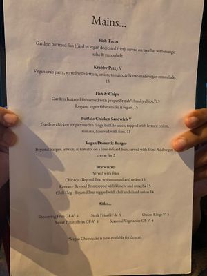 Make sure you ask for their vegan menu at Craft 850 in Panama City Beach