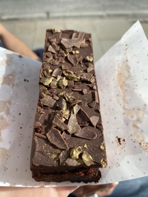 Chocolate cake  at LouLou's in South Queensferry