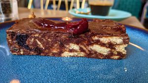 Black forest tiffin at Holy Cannoli in Blackburn