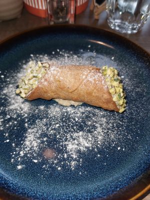 Pistachio cannoli at Holy Cannoli in Blackburn