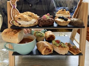 Afternoon tea  at Holy Cannoli in Blackburn