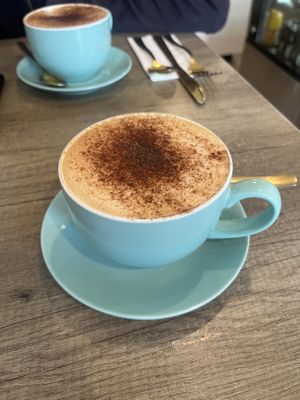 Cappuccinos   at Holy Cannoli in Blackburn